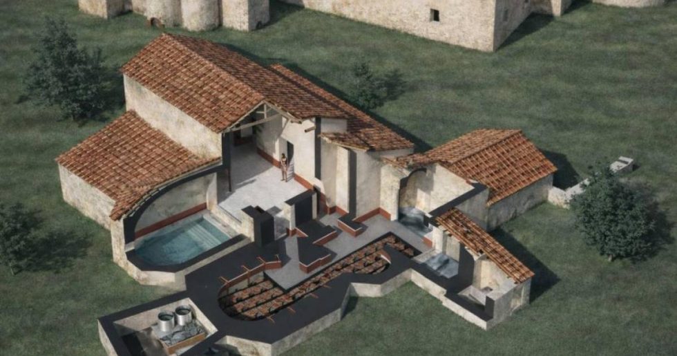 Σχέδιο αποκατάστασης και ανάδειξης της ρωμαϊκής έπαυλης στο Αμύνταιο [φωτογραφίες]